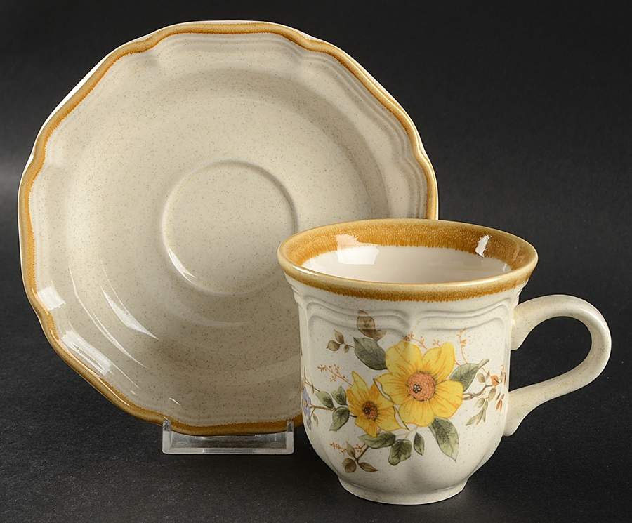 My Lady Flat Cup & Saucer Set by Mikasa-1