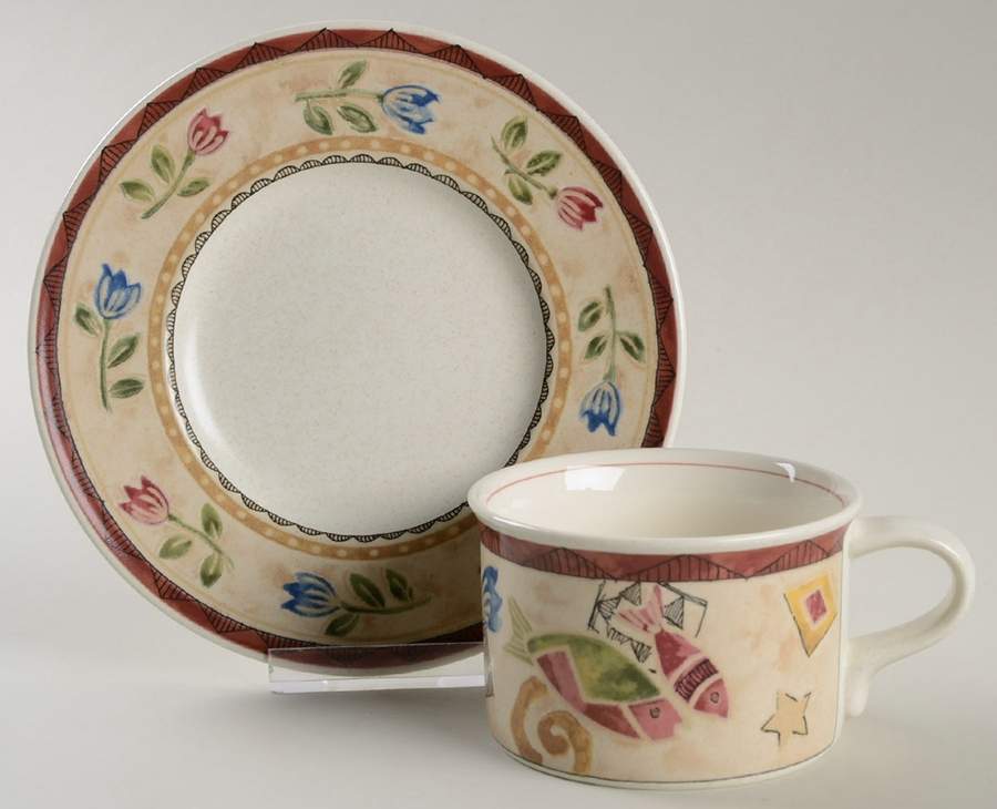 Mystic Melody Flat Cup & Saucer Set by Mikasa-1