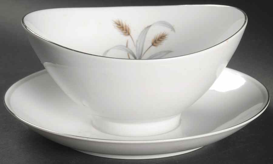 Myra Gravy Boat with Attached Underplate by Mikasa-1