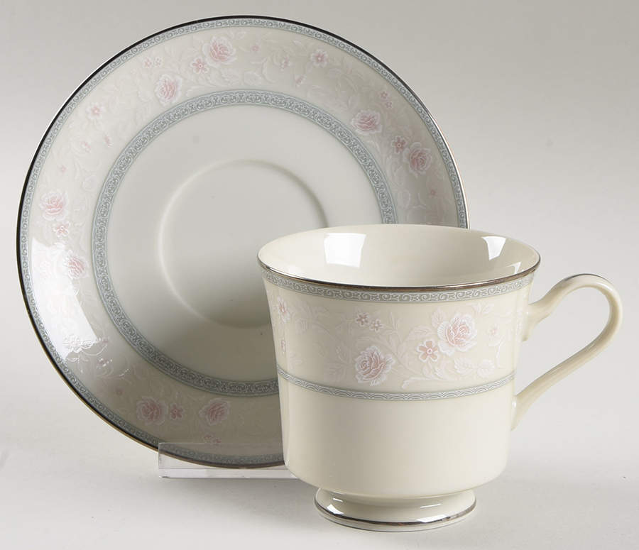 Mystic Rose Footed Cup & Saucer Set by Mikasa-1