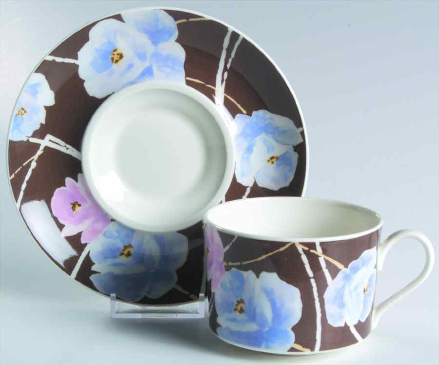 Mystique Flat Cup & Saucer Set by Mikasa-1