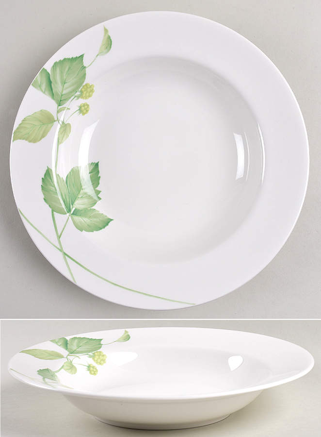 Natural Beauty Large Rim Soup Bowl by Mikasa-1