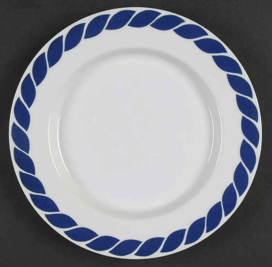 Nautilus Blue Salad Plate by Mikasa-1