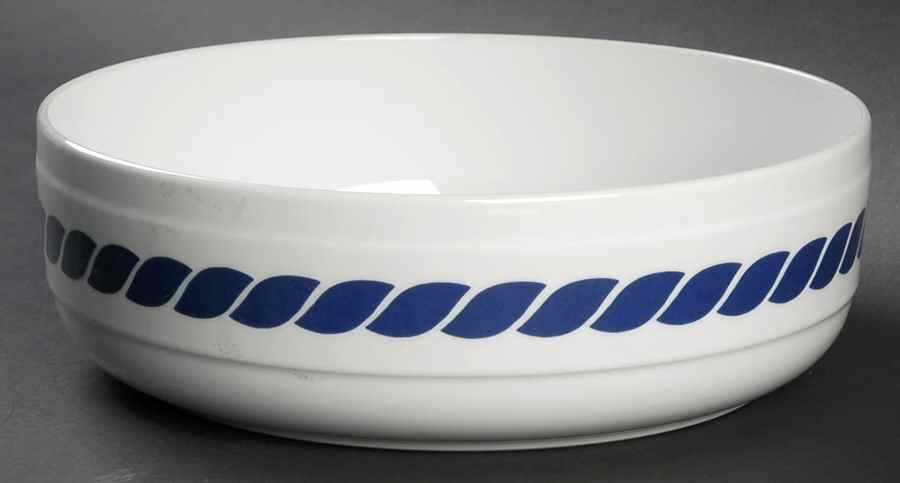 Nautilus Blue 9" Round Vegetable Bowl by Mikasa-1