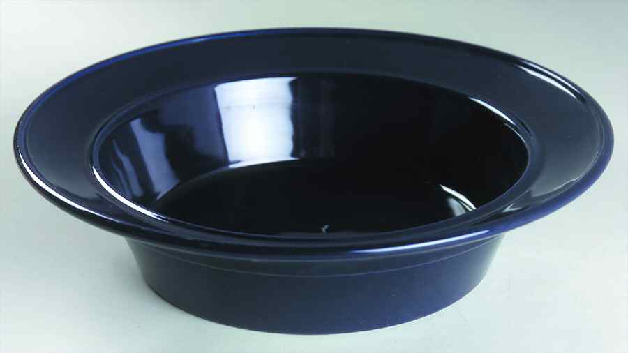 Navy Blue 11" Round Vegetable Bowl by Mikasa-1
