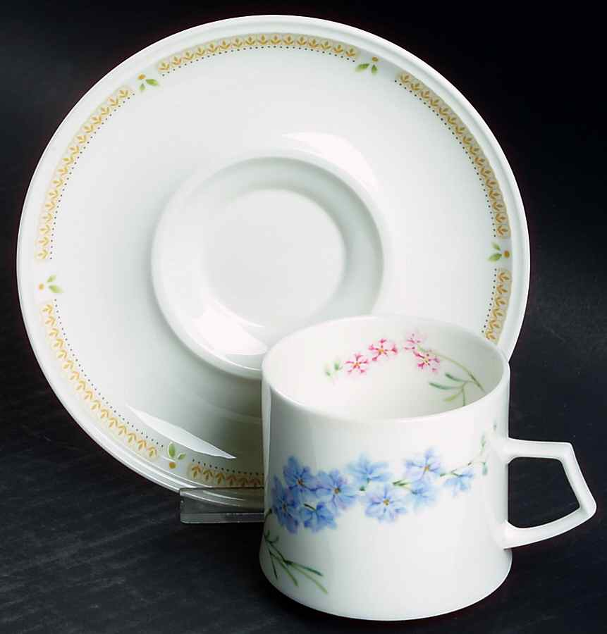 Nature's Garden Flat Cup & Saucer Set by Mikasa-1