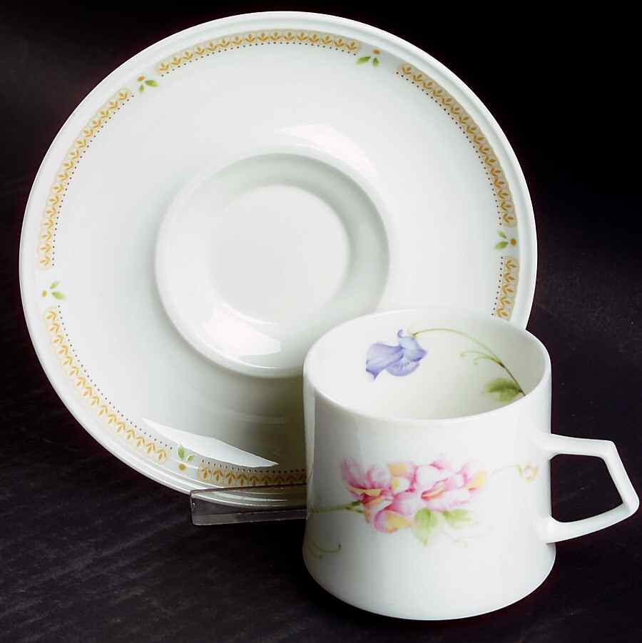 Nature's Garden Flat Cup & Saucer Set by Mikasa-1