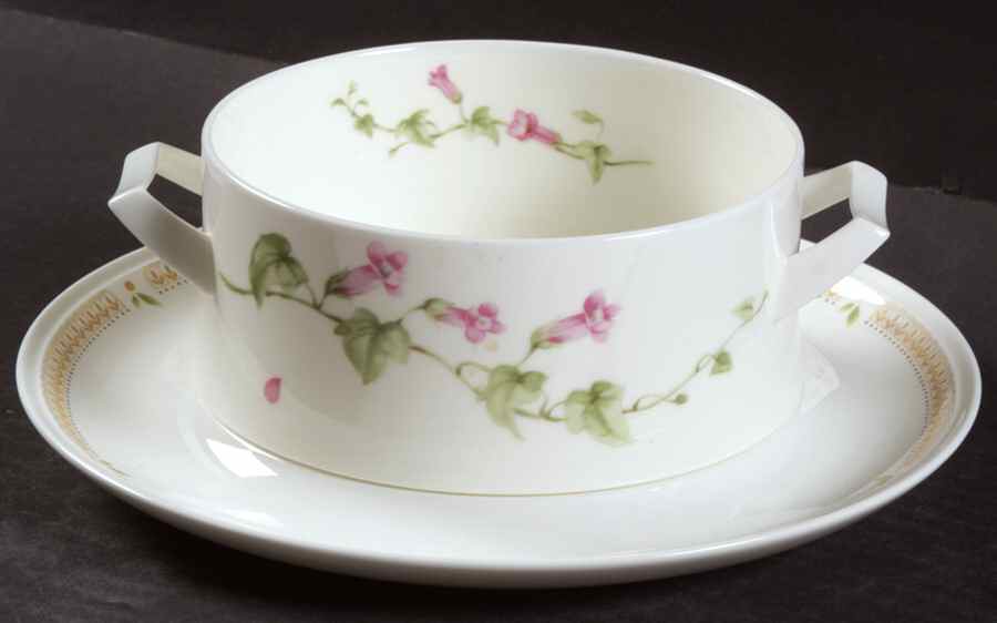 Nature's Garden Gravy Boat & Underplate by Mikasa-1