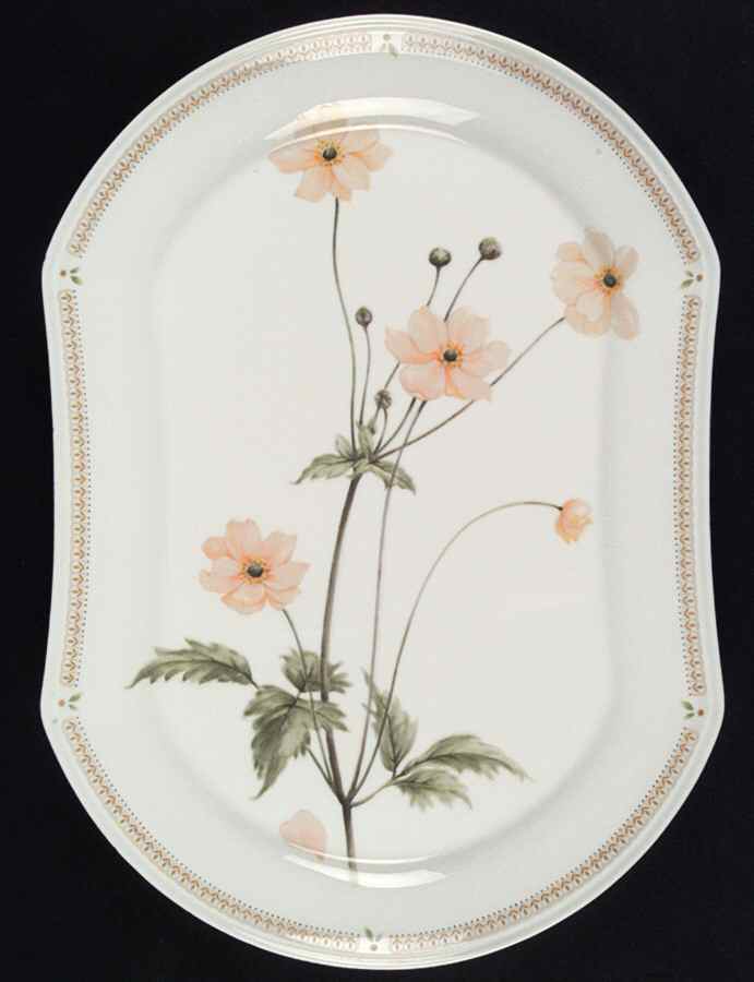 Nature's Garden 14" Oval Serving Platter by Mikasa-1