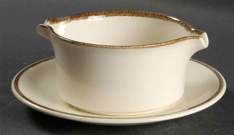 Nature's Gallery Gravy Boat & Underplate by Mikasa-1