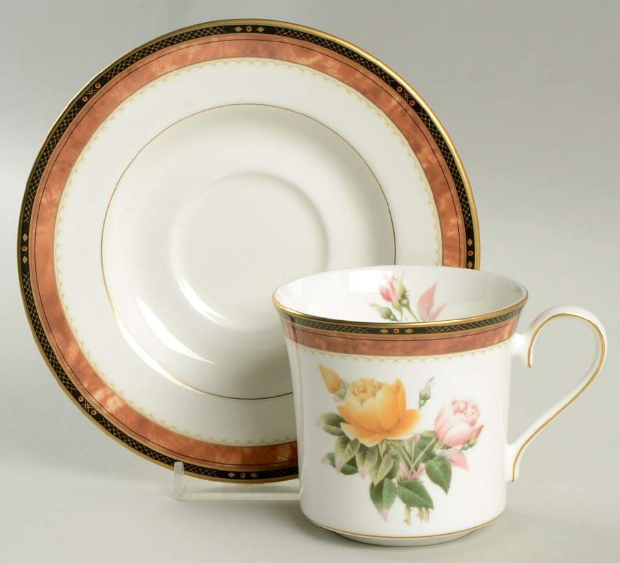 Nature's Gallery Flat Cup & Saucer Set by Mikasa-1