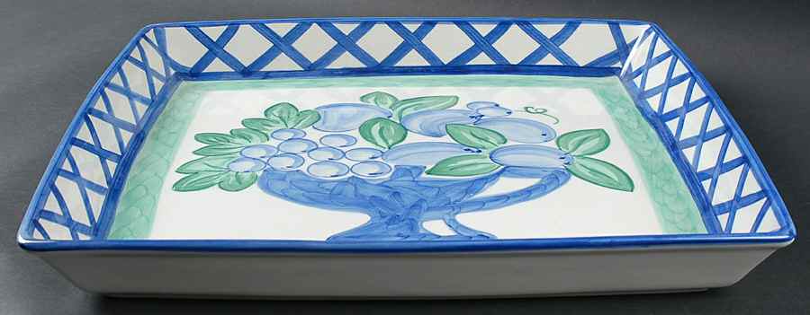 Nature's Glory 15" Square Serving Platter by Mikasa-1