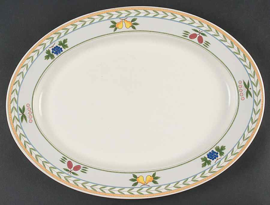 Nature's Harvest 15" Oval Serving Platter by Mikasa-1