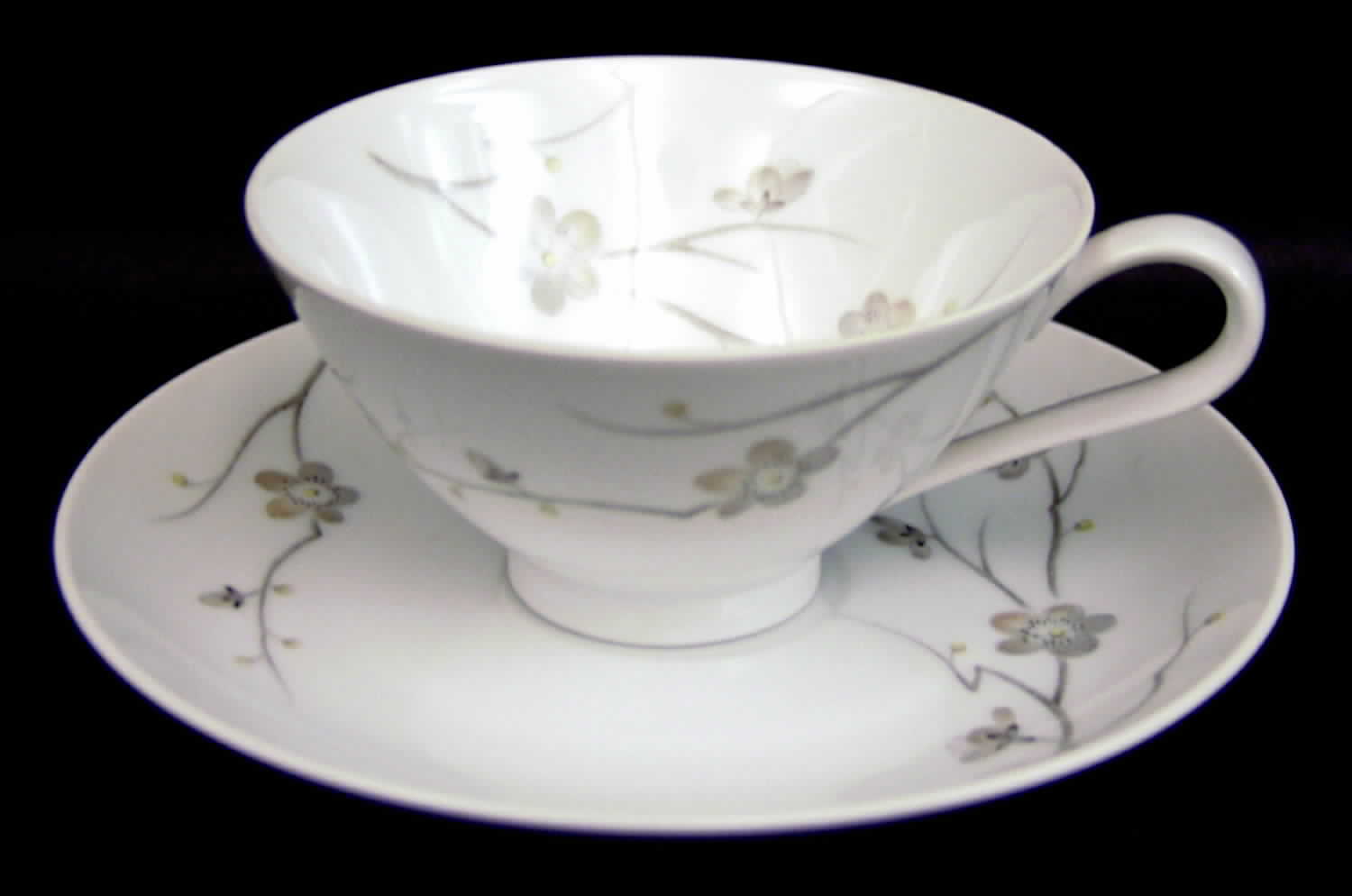 Nara Flat Cup & Saucer Set by Mikasa-1