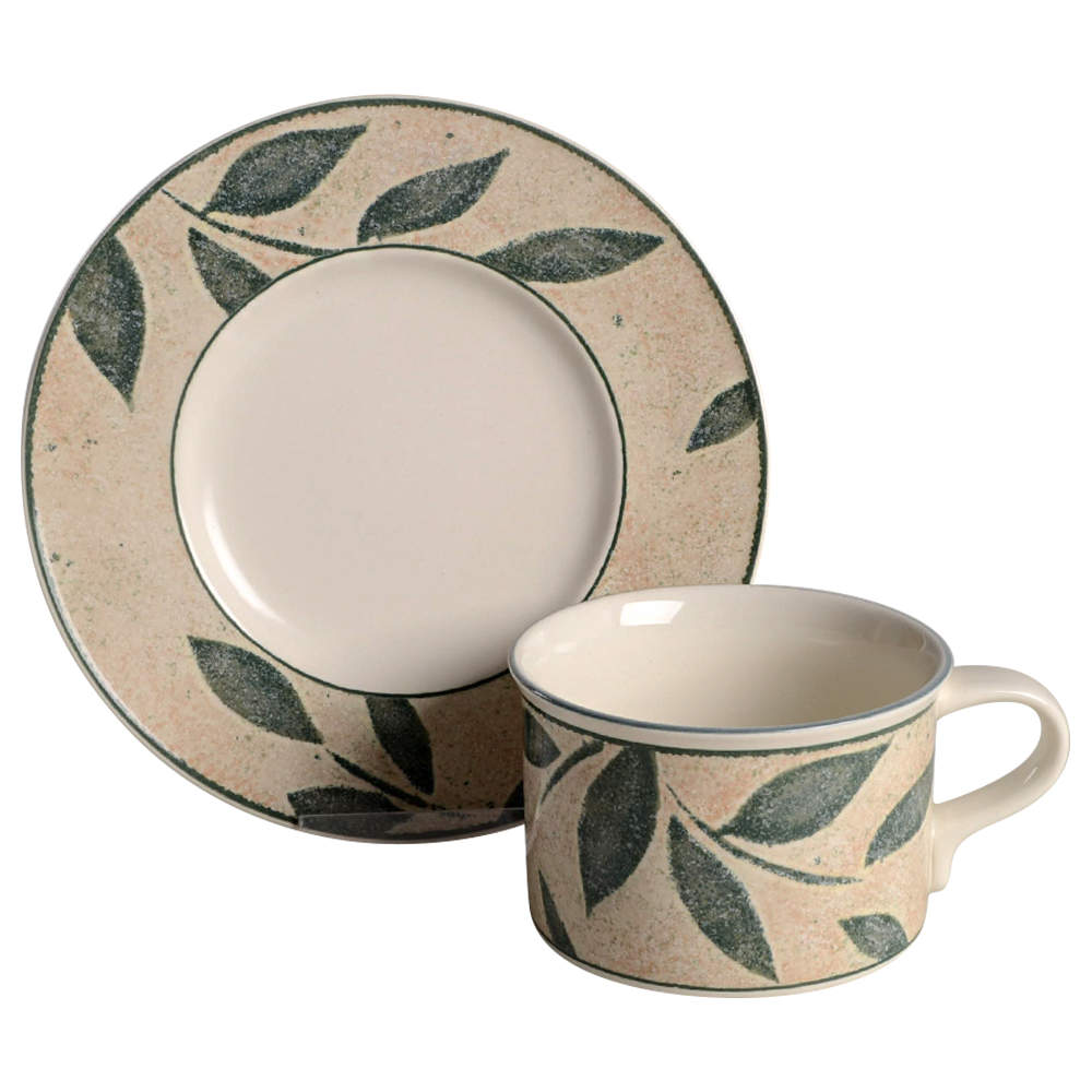Nature's Song Flat Cup & Saucer Set by Mikasa-1