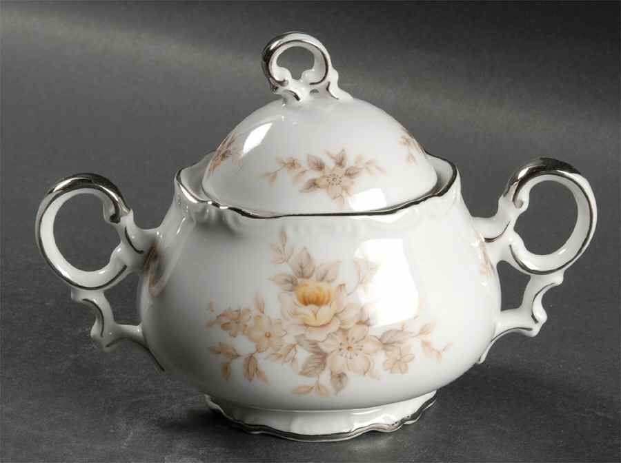 Natalie Brown Sugar Bowl & Lid by Mikasa-1