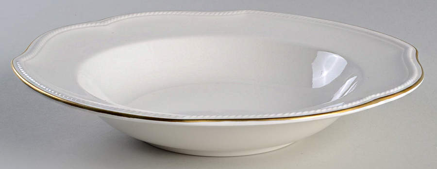 Newport Gold Large Rim Soup Bowl by Mikasa-1