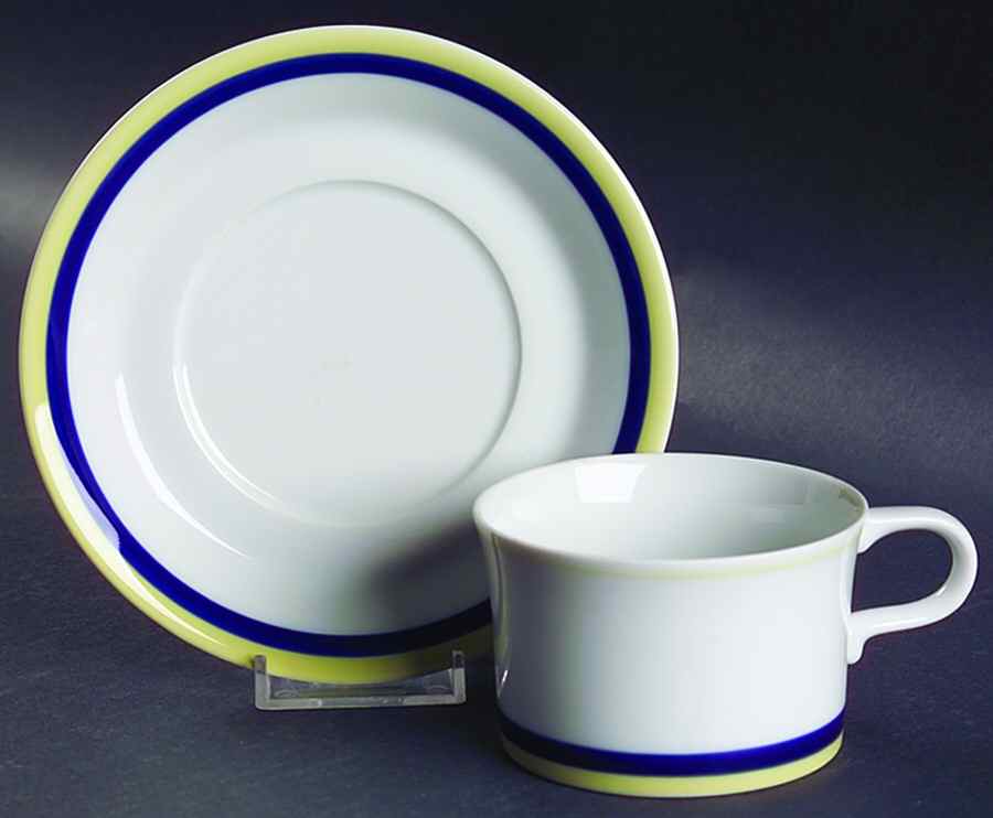 Neptune Flat Cup & Saucer Set by Mikasa-1