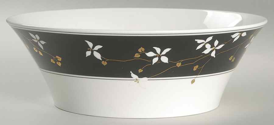 Night Blossoms 8" Round Vegetable Bowl by Mikasa-1