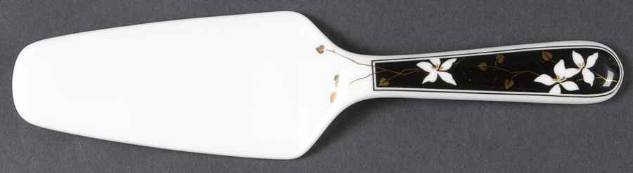 Night Blossoms Solid Ceramic Pie/Cake Server by Mikasa-1