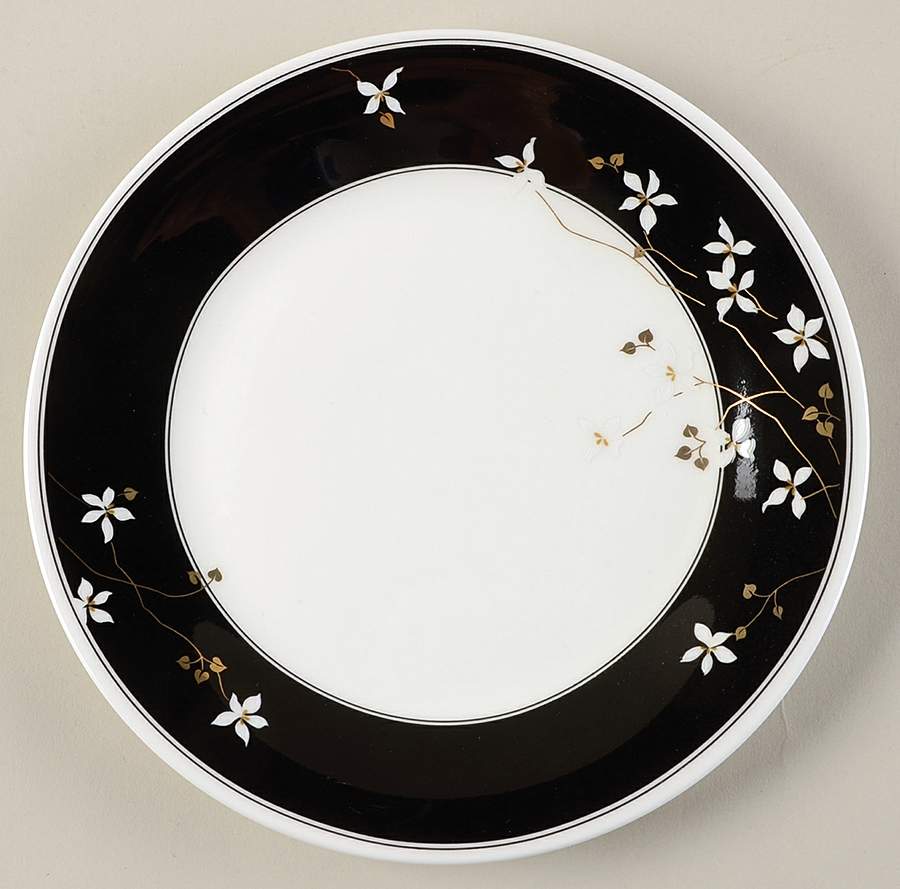Night Blossoms Salad Plate by Mikasa-1