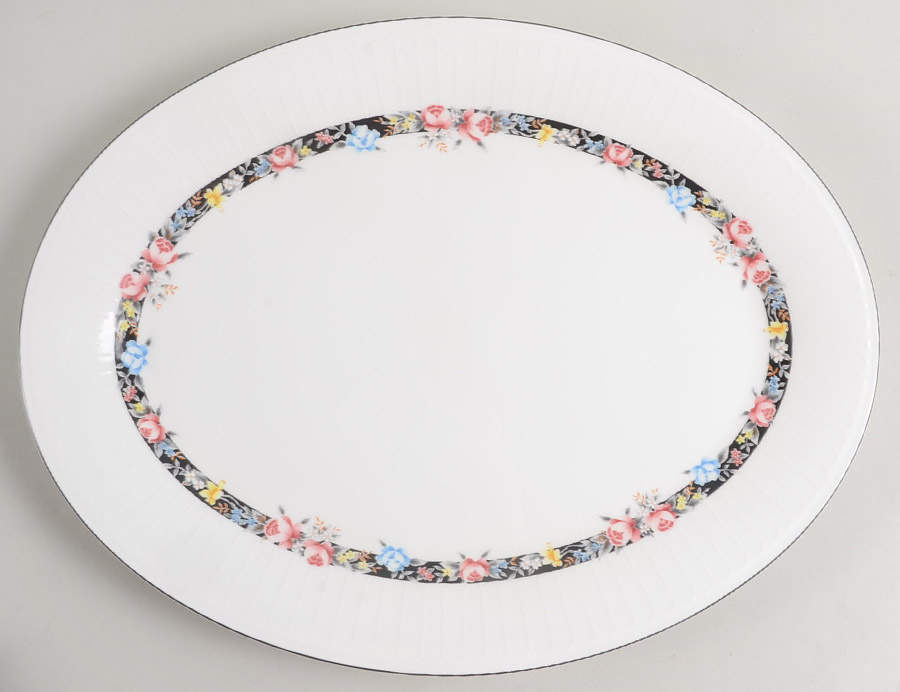 Nichole 14" Oval Serving Platter by Mikasa-1