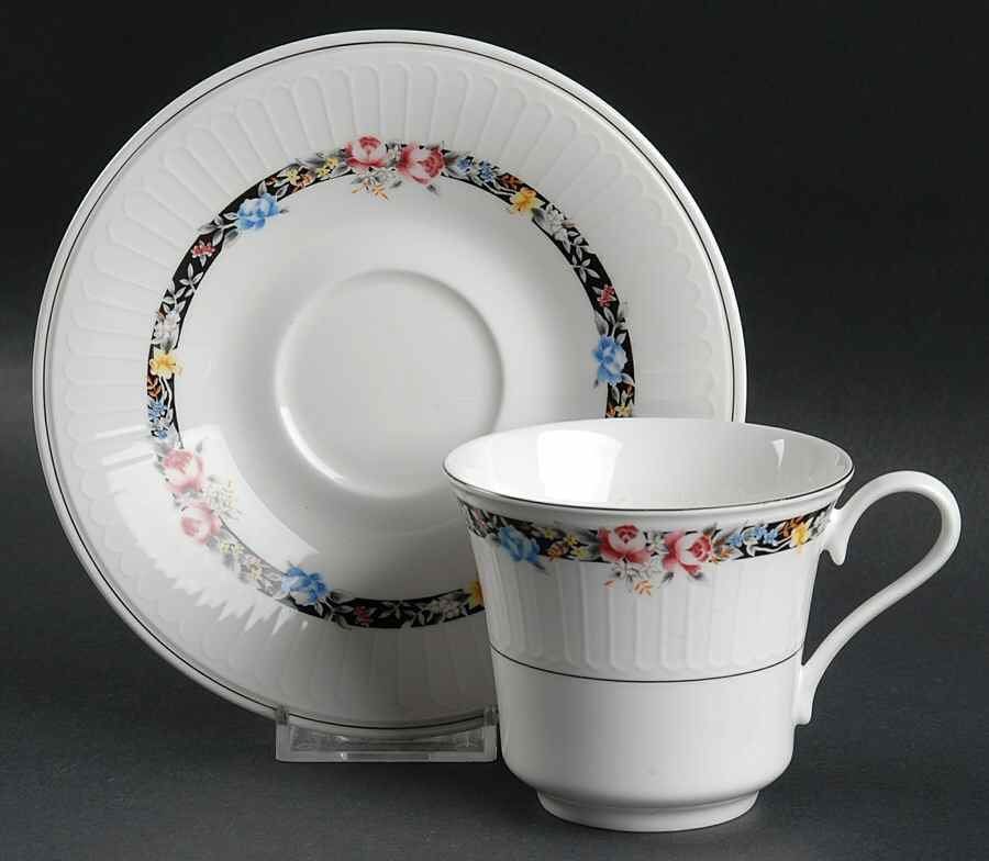 Nichole Flat Cup & Saucer Set by Mikasa-1