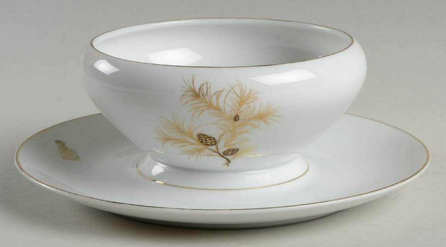 Nikko Gravy Boat with Attached Underplate by Mikasa-1