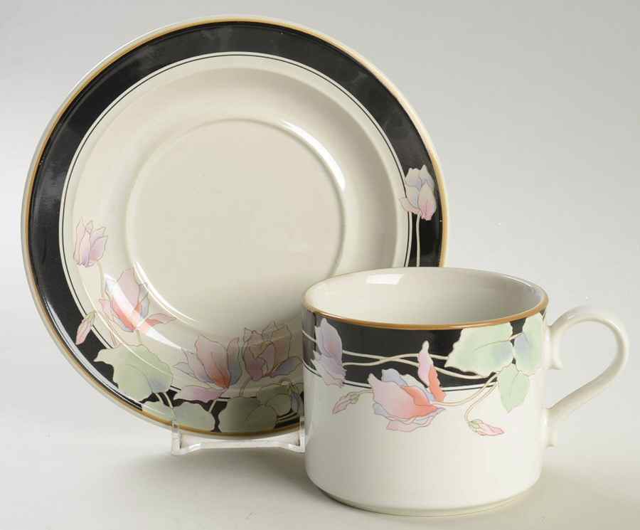 Night Magic Flat Cup & Saucer Set by Mikasa-1