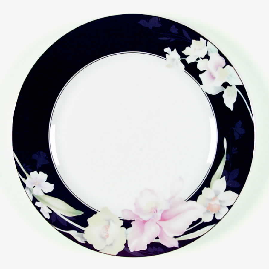 Night Orchid Dinner Plate by Mikasa-1