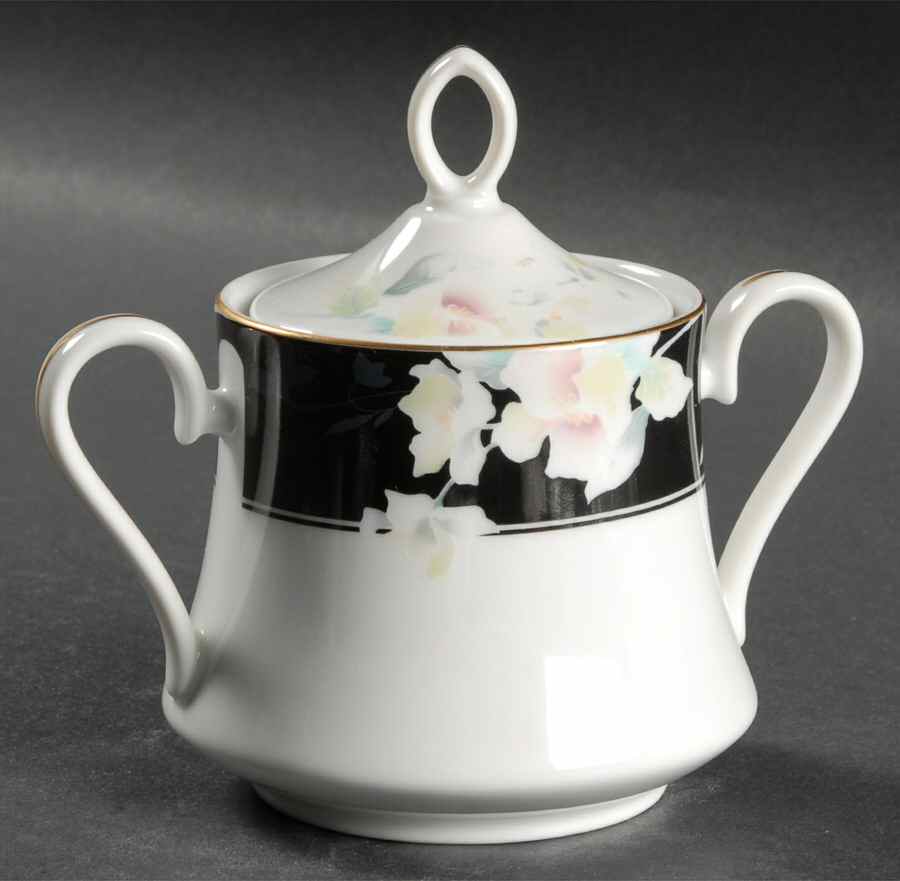 Night Orchid Sugar Bowl & Lid by Mikasa-1