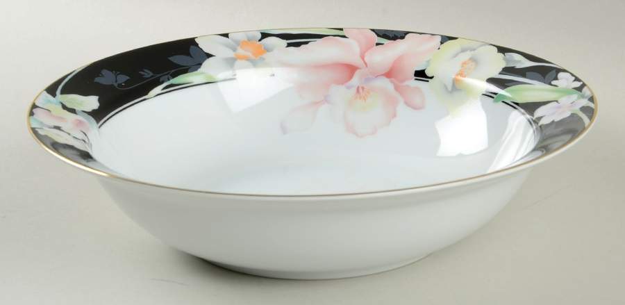 Night Orchid 9" Round Vegetable Bowl by Mikasa-1