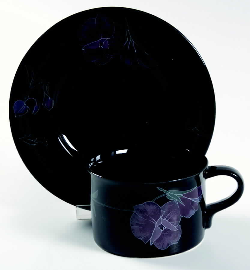 Night Tango Flat Cup & Saucer Set by Mikasa-1