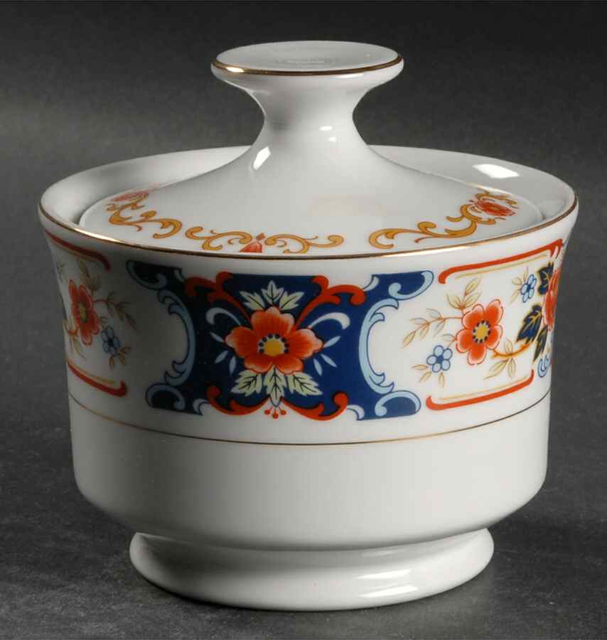 Noblesse Sugar Bowl & Lid by Mikasa-1