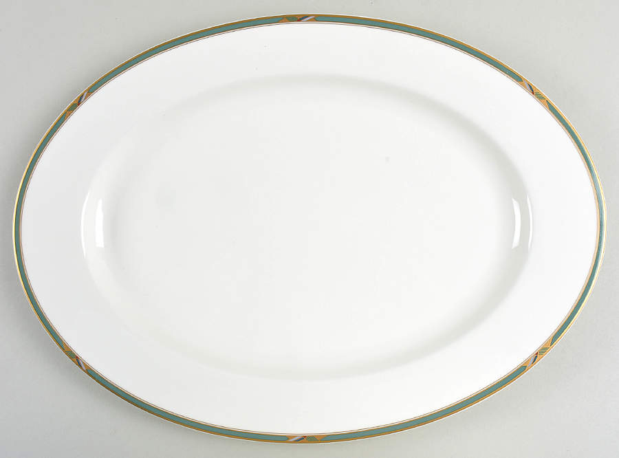 Noblesse 15" Oval Serving Platter by Mikasa-1