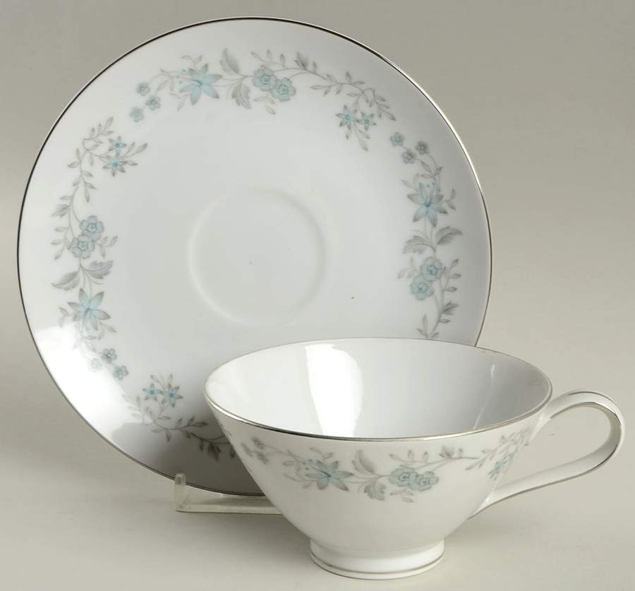 Nocturne Footed Cup & Saucer Set by Mikasa-1