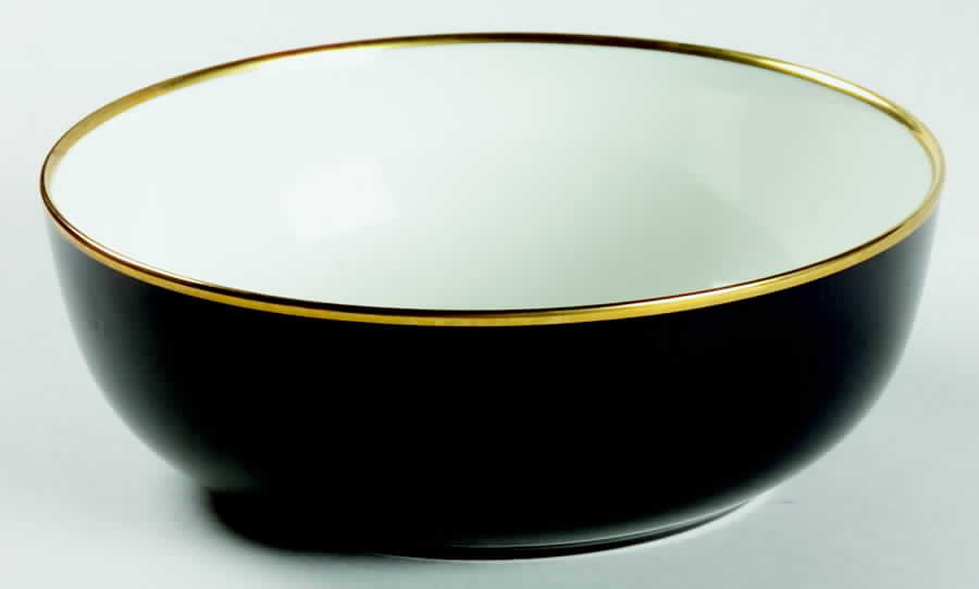 Noir Gold 8" Round Vegetable Bowl by Mikasa-1