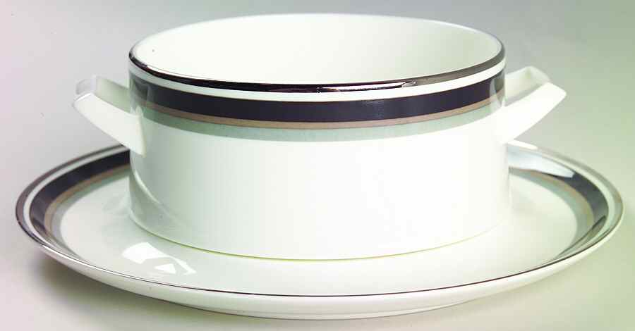 Noir Round Gravy Boat & Underplate by Mikasa-1