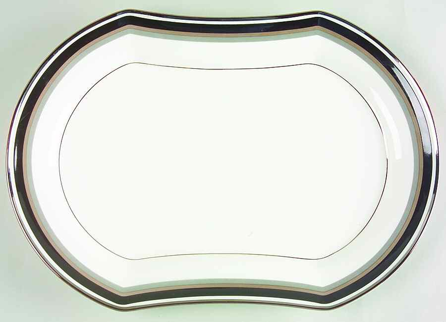 Noir 14" Oval Serving Platter by Mikasa-1