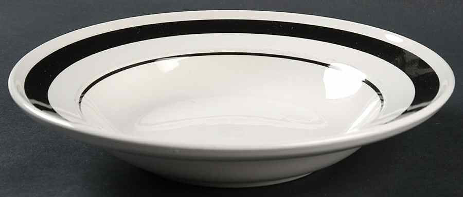 Noir Rim Soup Bowl by Mikasa-1
