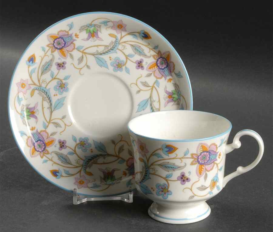 Nosegay Footed Cup & Saucer Set by Mikasa-1