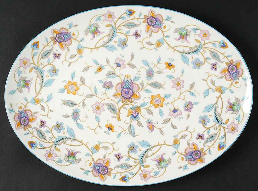 Nosegay 14" Oval Serving Platter by Mikasa-1