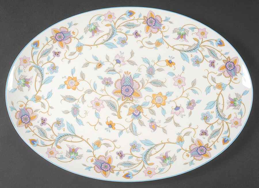 Nosegay 15" Oval Serving Platter by Mikasa-1