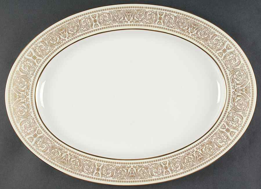 Oberlin 17" Oval Serving Platter by Mikasa-1