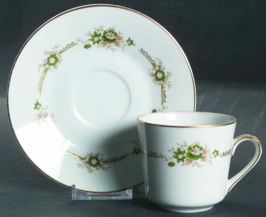 Oberon Flat Cup & Saucer Set by Mikasa-1