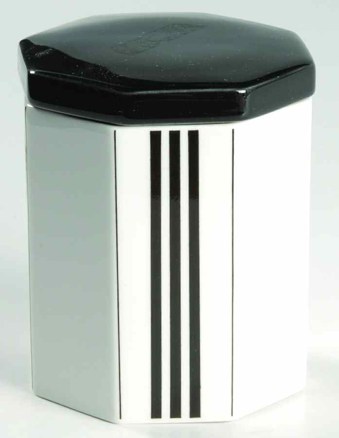 Octet Black Sugar Bowl & Lid by Mikasa-1
