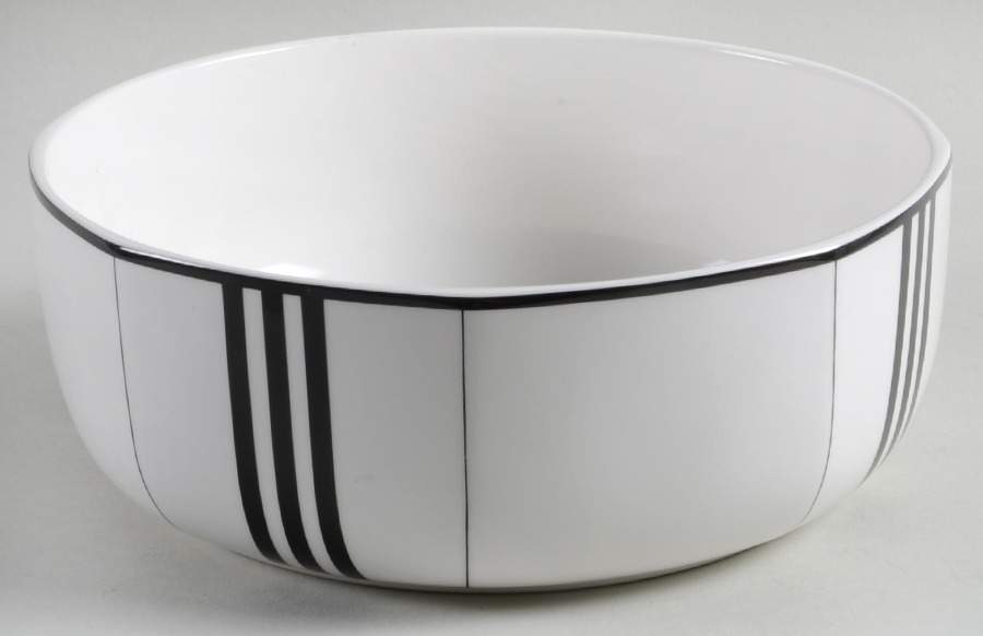 Octet Black 8" Round Vegetable Bowl by Mikasa-1