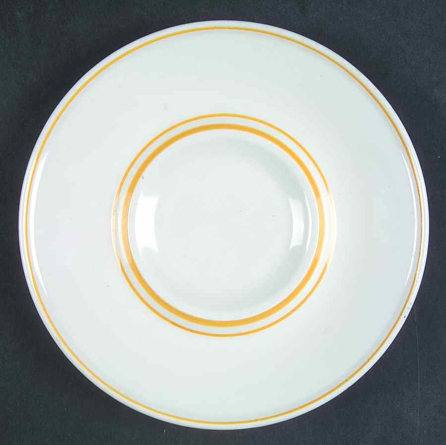 Ochre Saucer by Mikasa-1