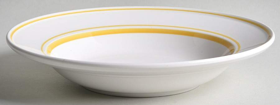 Ochre Rim Soup Bowl by Mikasa-1