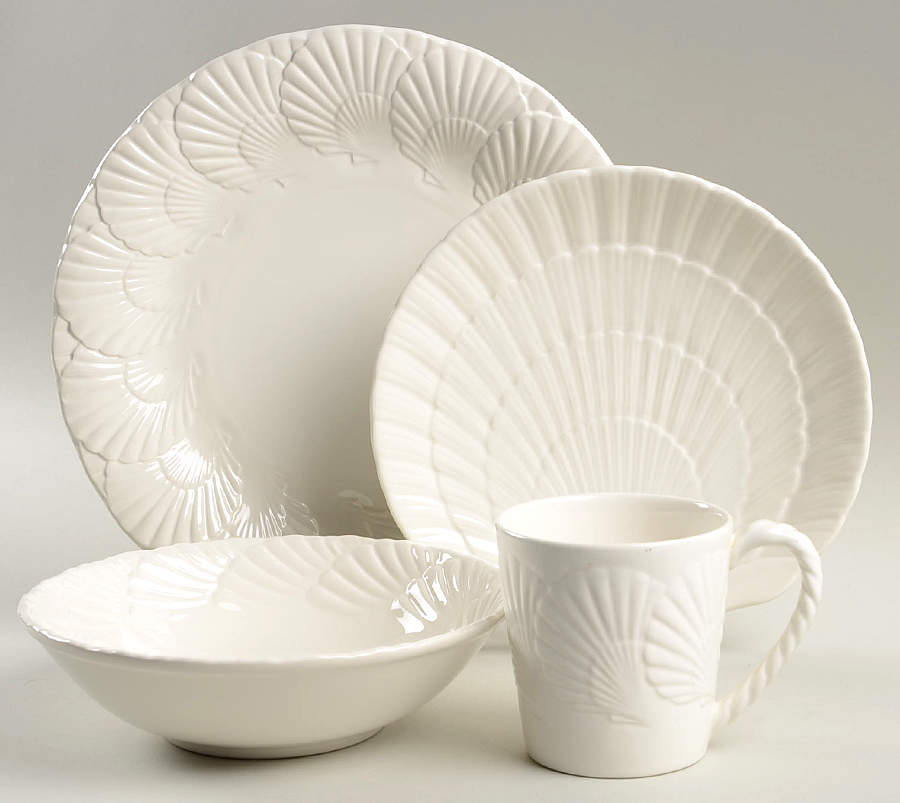 Ocean Jewel White 4 Piece Place Setting by Mikasa-1